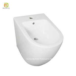 Wholesale Modern Ceramic Bathroom Sanitary Ware Bidet Round <strong>Floor</strong> <strong>Mounted</strong> Bidet <strong>WC</strong> for Hotel - Product Image 2