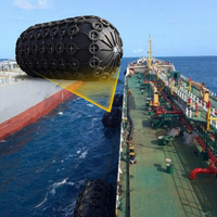 Fender pneumatique en caoutchouc Yokohama à bonne absorption des chocs pour l'amarrage de grands navires