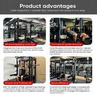 Rack de Squat Polyvalent et Équipement d'Entraînement Combiné Smith pour Salle de Sport Commerciale avec Système d'Entraînement Intégré Flybird Bench Press