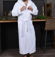 Ensemble de peignoirs de bain luxueux 100% coton éponge, couleur unie, pour hôtel, maison, spa, pour cadeau, vente en gros d'usine