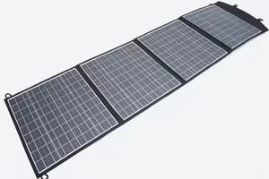 แผงโซลาร์เซลล์พับได้แบบพกพาสำหรับใช้ในครัวเรือน 45 วัตต์ ผ้ากันน้ำสีดำ ขายส่ง - Product Image 4
