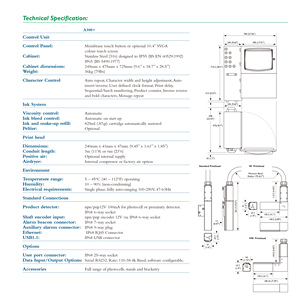 Limited Time Special Rate Quick Delivery Domino A100 A200 A300 A+ Brand New CIJ Industrial Inkjet <b>Printer</b> - Product Image 6