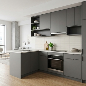 Ensemble de meubles de cuisine modulaires modernes avec un design élégant et un grand espace de rangement - Product Image 5
