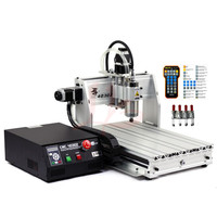 Routeur CNC LY 4030 4 axes Mach3, machine de gravure et de fraisage 1500W, vis à billes, bois/métal, 110V/200V