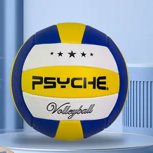 Özel Logo boyutu 5 plaj voleybolu açık kapalı renkli PVC voleybol eğitim veya maç için