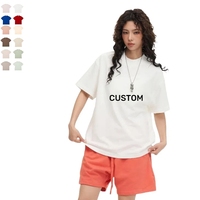 T-shirt en coton haut de gamme pour femme T-shirt graphique surdimensionné avec col rond Styles uniques de col montant à col montant-Coupe écologique et ample