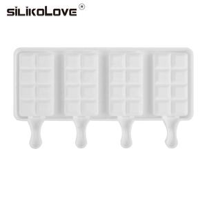 Celosía de silicona con forma de crema de hielo molde casera helado molde hecho a mano DIY hielo lechón molde - Product Image 4