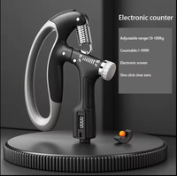 Nuevo Agarrador de Mano para Ejercicio con Contador, Agarrador de Mano para Gimnasio, Ejercicios de Fuerza y Potencia, Agarrador de Mano Ajustable de 100 Kg