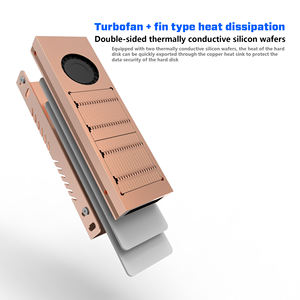 Reines Kupfer-Heizwaschbecken thermisch-leitendes Klebe-Modul für NGFF <span class=keywords><strong>M</strong></span>.2 2280 SSD Heizwaschbecken ssd-Lüfter - Product Image 4