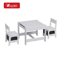 Table et 4 chaises en bois modernes personnalisées pour enfants, ensemble pour salon, garderie, salle de classe, maison W08G440