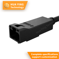 Kabel Seri Tipe C dengan kepala lurus yang dapat disesuaikan, cocok untuk Mobil, Robot, Drone, dan Traktor Pertanian