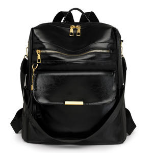 Sac à dos transfrontalier rétro pour femmes haut de gamme nouveau Style européen américain polyvalent grande capacité conception de gland en gros - Product Image 1