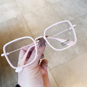 Montures de lunettes carrées G Brand O3-7173 anti-UV et anti-lumière bleue, unisexe, verres en acétate, pont moyen, origine Taizhou - Product Image 2