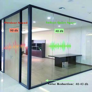 <span class=keywords><strong>Cloison</strong></span> de séparation en <span class=keywords><strong>verre</strong></span> style français avec cadre en aluminium pour bureau, <span class=keywords><strong>cloison</strong></span> <span class=keywords><strong>amovible</strong></span> modulaire acoustique pour intérieur - Product Image 4