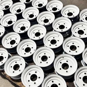 Color personalizado 8 pulgadas 8x3,75 8x7 PCD 5x114,3 4x141,6 rueda de acero DOT/TUV/CE certificado <span class=keywords><strong>Dolly</strong></span> Mover/remolque de jardín/carro de granja - Product Image 4