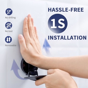 TAILI Eco-friendly Parete di Plastica <span class=keywords><strong>Doccia</strong></span> Strato di Vuoto di Aspirazione Tazza di Set di Accessori Per il Bagno Supporto del Piatto di Sapone - Product Image 4