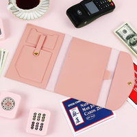 Porte-documents A5 en cuir PU avec pochette pour papier, organiseur de carnet à trois volets, agenda exécutif, accessoires promotionnels