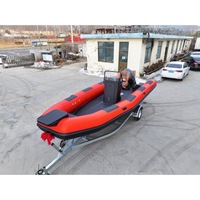 Bateau pneumatique à coque en aluminium robuste de 6,1 m (20 pieds) avec console centrale pour la plongée en haute mer et la patrouille
