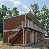 Villa préfabriquée en acier léger au design minimaliste, imperméable, résistante au feu, installation facile, maison préfabriquée moderne, maison conteneur