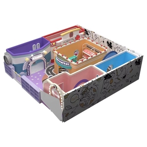 Château en plastique paquet plat Playhouse maternelle intérieur enfants Durable doux rôle enfant jouer maison jouet <span class=keywords><strong>docteur</strong></span> pour jeu imaginatif - Product Image 4