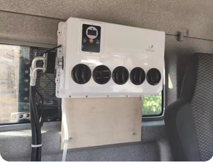 Aire acondicionado eléctrico de 12V y 24V, aire acondicionado eléctrico <span class=keywords><strong>para</strong></span> vehículos recreativos, camiones, vehículos, excavadoras, cosechadoras, maquinaria agrícola - Product Image 4