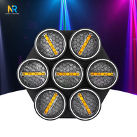 Luz Retro de 7 Ojos, 7x50 LED, Efectos Estroboscópicos COB RGB, Iluminación de Matriz para DJ, para Conciertos