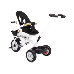 Children Tricycle With Sunshade Foaming Wheels White Four In One Baby Stroller For Kids - Product Image 5