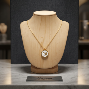 Collar con Cadena del Signo Zodiacal Cáncer, Plata de Ley 925, Chapado en Oro de 18k, Joyería de Lujo con Horóscopo y Astrología, Regalo para Hombre - Product Image 1