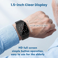 Montre connectée GPS 4G VFA109S avec appels vidéo et surveillance de la santé pour les personnes âgées, montre connectée d'urgence SOS