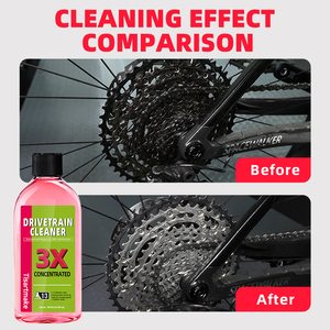 Dégraissant concentré 3X pour chaîne de vélo, nettoyant haute mousse pour <span class=keywords><strong>transmission</strong></span>, formule neutre, sans danger pour le cadre de vélo, les pièces métalliques et en caoutchouc - Product Image 4