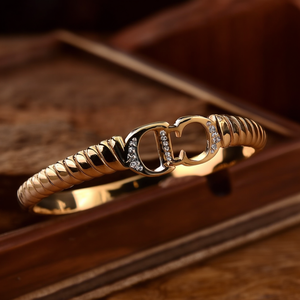 Bracelet tendance en acier inoxydable 316L plaqué or PVD, durable et résistant - Product Image 3