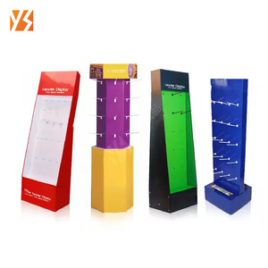 Tùy chỉnh có thể gập lại kệ trưng bày cho các sản phẩm điện tử giấy sóng Kệ các tông bảng móng tay Móc nhựa - Product Image 3