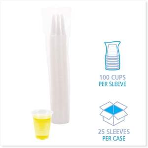 25 Bolsas/Cartón, 100 Vasos Desechables de Plástico Translúcido de 7oz para Bebidas Frías - Product Image 5