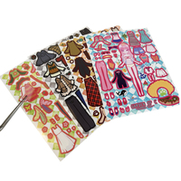 Feuille d'autocollant personnalisée personnalisée Kawaii Kiss Cut vinyle dessin animé beaux autocollants impression pour décorer Journal Scrapbook