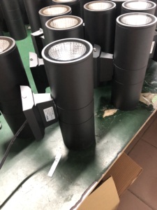 <strong>Outdoor</strong> Wall <strong>Light</strong> with up &amp; down LED <strong>Lights</strong> 2x6W 3000K IP65 Aluminum Base - Product Image 2