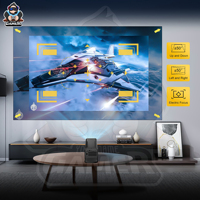 HCS350Pro + proyektor cerdas, proyektor pintar 450 ANSI Lumen RAM 8G 30000 + game resolusi 1080P kontrol suara dengan Android 11"
