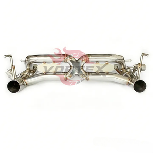 Sistema de Escape Catback Valvetronic de Alto Rendimiento Vortex, Acero Inoxidable T304, Pulido Espejo, 1.5 mm de Grosor, para Ferrari 488 - Product Image 3