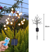 IP65 étanche jardin solaire branche de cerisier fleur décoration souterraine lumière cerisier lampe