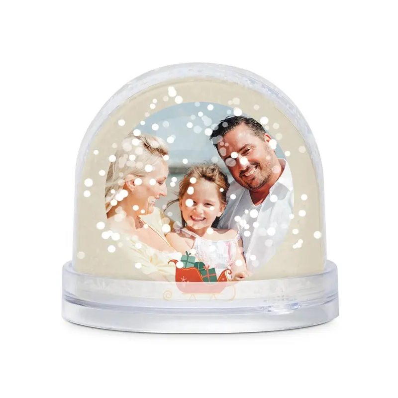 Custom Inner Resin Figure Water Snow Ball Acrylic Snow Dome Plastic Snow Globe