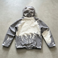 Waterdichte winddichte wandeljas met capuchon van thermochrome nylon, kleurveranderend bij warmte, voor heren