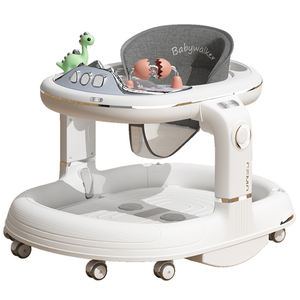 Yeni Model çok fonksiyonlu müzik yürüteç bebek katlanır plastik yuvarlak bebek itme yürüteç 4 In 1 tekerlekler ve koltuk ile - Product Image 4