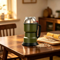Mini moulin électrique portable en acier inoxydable pour usage domestique, double fonction (moulin à café et mixeur), avec certificat