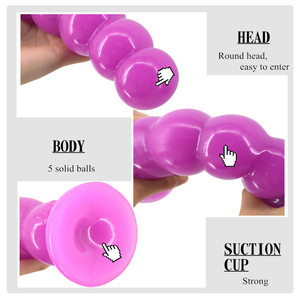 FAAK kralen anale dildo broek penis met riem butt plug seksspeeltjes anale lesbische seksspeeltje <span class=keywords><strong>strapon</strong></span> anaal voor mannen - Product Image 4