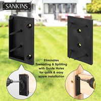 SANKINS - Juego de 10 Conectores para Barandillas de Madera de 2x4 Pulgadas, Soportes para Barandillas de Terraza