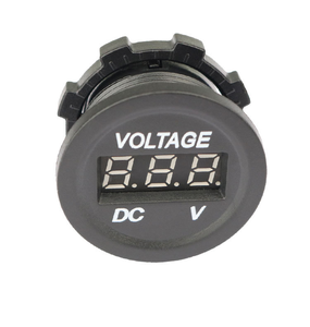 Voltmètre numérique DC5-100V, affichage numérique LED, voltmètre circulaire, compteur de tension et de courant pour voiture, détecteur de tension, panneau de surveillance - Product Image 1