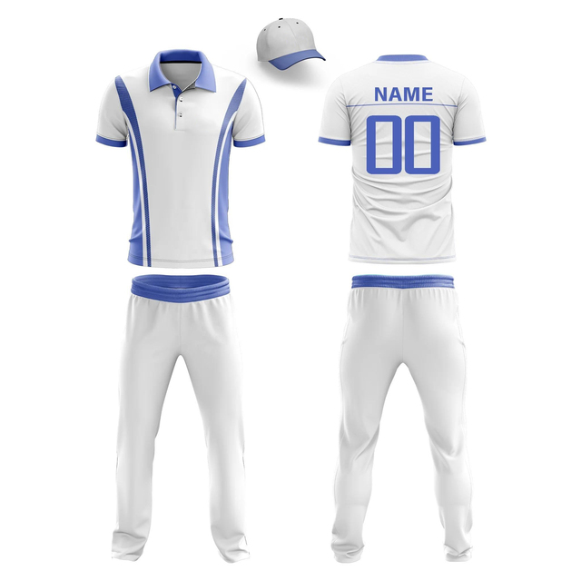 Custom Cricket Uniform Set Personalized Jersey and Pants for Teams Youth and Adult Sizes Sublimated Sportswear