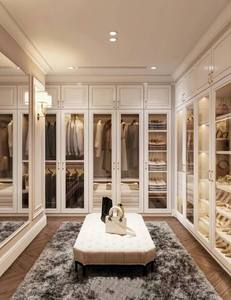 Armario para habitación de <span class=keywords><strong>chicas</strong></span> personalizado MDF HDF apertura estantes armario con Isla personalizado con luz LED armario al por mayor - Product Image 3