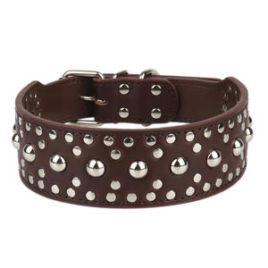 <span class=keywords><strong>Collar</strong></span> de Cuero Genuino Ajustable y Brillante para Mascotas, <span class=keywords><strong>Collar</strong></span> Personalizado para Perros de Todos los Tamaños - Product Image 4