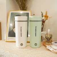 Bouilloire électrique portable 350 ml avec arrêt automatique, chauffe-eau de voyage CE/FDA, pour la maison, l'hôtel, le bureau, chauffe rapide, design anti-fuite