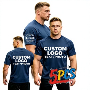 Wholesale Cheap Price Fashionable Plus Size Men's O Neck Casual Breathable Eco-Friendly Printed Jersey 100% Cotton Short Sleeve - Product Image 2
